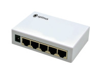 Коммутатор неуправляемый 5 портов RJ45 10 100 1000 Мб/с (Optimus CCTV) U1EN-5G