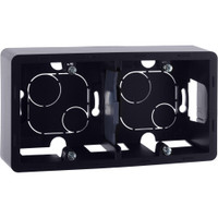 Коробка для накладного монтажа 2-местная антрацит INSPIRIA (IEK) 673993