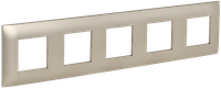 SKANDY Рамка 5-местная SK-F05Sh шампань IEK (IEK) SK-M52-K37