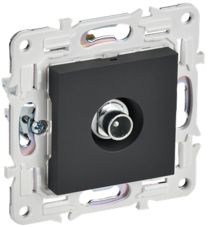 SKANDY Розетка TV проходная SK-A17G графит IEK (IEK) SK-A10-P-K53