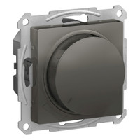 ATLASDESIGN СВЕТОРЕГУЛЯТОР (диммер) повор-нажим, LED, RC, 400Вт, мех., СТАЛЬ (Systeme Electric) ATN000923