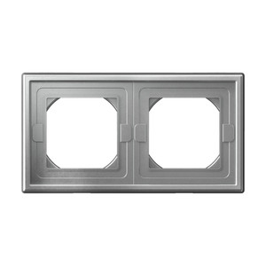 ARTGALLERY рамка 2-постовая IP44,  алюминий (Systeme Electric) GAL440302