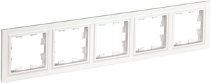 BRITE Рамка 5 постов РУ-5-БрБ белый (IEK) BR-M52-K01