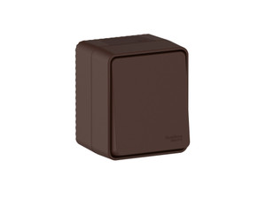 AtlasDesign PROFI IP54 О/У 1-клавишный ПЕРЕКЛЮЧАТЕЛЬ 10 АХ, КОРИЧНЕВЫЙ (Systeme Electric) ATN546061