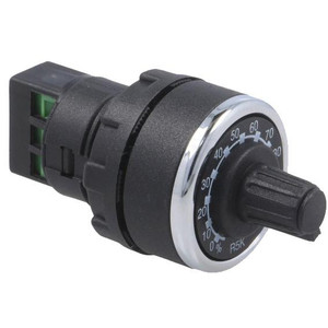 Потенциометр однооборотный сопротивление 5 кОМ металлокерамика, B 250 В AC, 4А, IP65 (EMAS) BPR05K