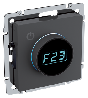 BRITE Термостат электронный с индикацией ТС10-1-БрГ графит IEK (IEK) BR-RT11-K53