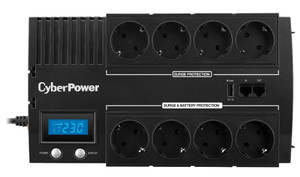 Источник бесперебойного питания line-interactive BR 1200Ва/720Вт фазы 1/1 51 мин Tower Schuko USB (CyberPower) BR1200ELCD