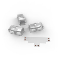 Набор коннектров для светодиодной ленты Т-образный коннектор 3 клипсы 8-10мм Basic (GAUSS) BT400