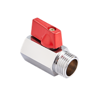 Кран шаровой MINI 1/2' внутренняя-наружная (MVI) BV.466.04
