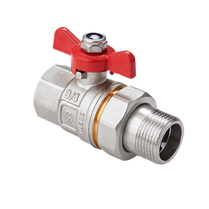Кран шаровый со сгоном 1'1/4 ВН ручка бабочка (MVI) BV.520.07