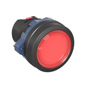 Головка кнопки плоская прозрачная с фиксацией, красная (DKC) M22P-FLLRP