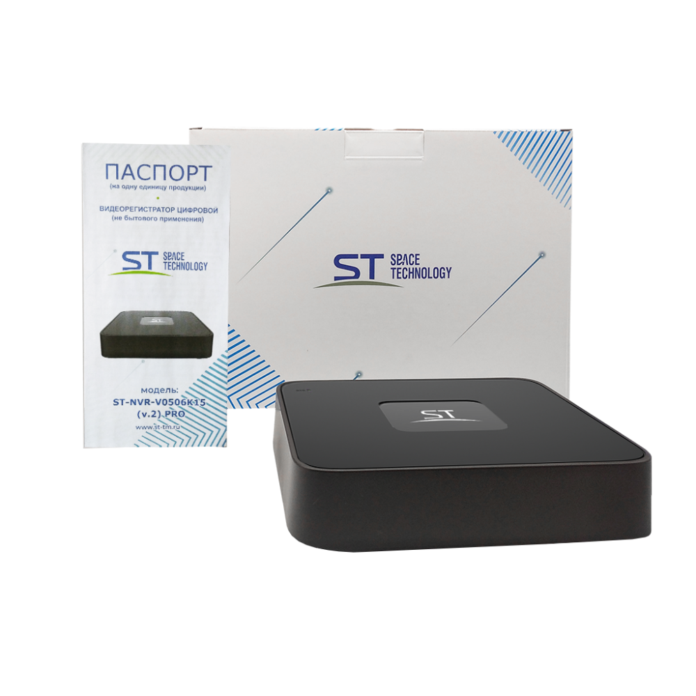 Видеорегистратор IP 5-канальный 6Мп 1 HDD вер.2 (Space Technology) ST-NVR-V0506K15 PRO TOWN (версия 2)