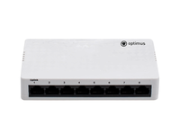 Коммутатор неуправляемый 7 портов RJ4510 100 Мб/с (Optimus CCTV) U1EN-7F/1F
