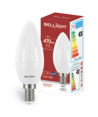 Лампа LED 5Вт 4000K 470Лм E14 Свеча (BELLIGHT) 88297880