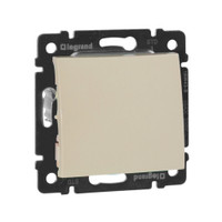 Выключатель 1-клавишный 10А безвинтовое крепление слоновая кость VALENA (IEK) 774301