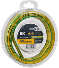 Трубка термоусадочная ТТУ нг-LS 10/5 желто-зеленая (2м/упак) IEK (IEK) UDR12-010-005-002-K52-T