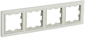 BRITE Рамка 4 поста РУ-4-БрКр бежевый (IEK) BR-M42-K10
