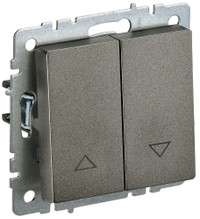BRITE Выключатель жалюзи 10А ВС10-1-5-БрТБ темная бронза (IEK) BR-V15-0-10-K45