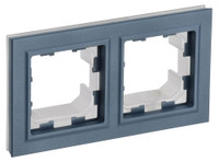 BRITE Рамка 2 поста IP44 РУ-2-БрМ-44 маренго (IEK) BR-M22-44-K35