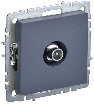 BRITE Розетка TV проходная РТВ10-0-БрМ маренго (IEK) BR-A10-P-K35