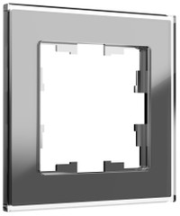BRITE Рамка 1 пост РУ-1-2-БрСе стекло серый (IEK) BR-M12-G-K03