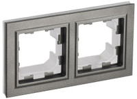 BRITE Рамка 2 поста IP44 РУ-2-БрШ-44 шампань (IEK) BR-M22-44-K37