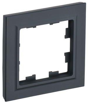 BRITE Рамка 1 пост РУ-1-БрГ графит (IEK) BR-M12-K53
