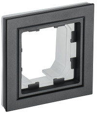 BRITE Рамка 1 пост IP44 РУ-1-БрЧ-44 черный (IEK) BR-M12-44-K02