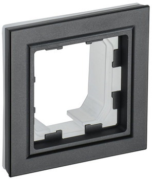 BRITE Рамка 1 пост IP44 РУ-1-БрЧ-44 черный (IEK) BR-M12-44-K02
