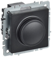 BRITE Светорегулятор поворотно-нажимной 600Вт СС10-1-0-БрЧ черный (IEK) BR-D20-0600-K02