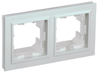 BRITE Рамка 2 поста IP44 РУ-2-БрЖ-44 жемчуг (IEK) BR-M22-44-K36