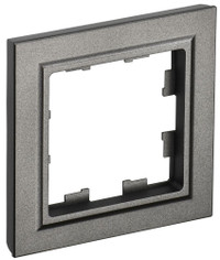 BRITE Рамка 1 пост РУ-1-БрТБ темная бронза (IEK) BR-M12-K45