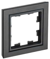 BRITE Рамка 1 пост РУ-1-БрЧ черный (IEK) BR-M12-K02