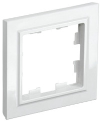BRITE Рамка 1 пост РУ-1-БрБ белый (IEK) BR-M12-K01