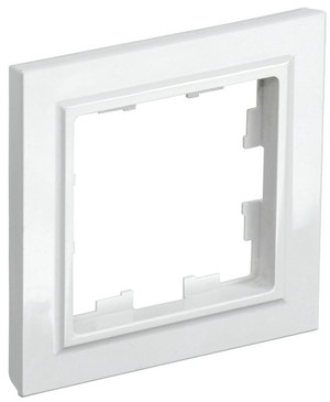 BRITE Рамка 1 пост РУ-1-БрБ белый (IEK) BR-M12-K01
