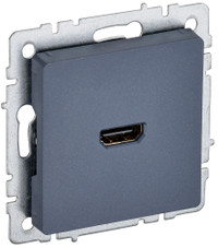 BRITE Розетка HDMI РHDMI-0-БрМ маренго (IEK) BR-H10-K35