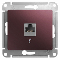 GLOSSA розетка телефонная RJ11 баклажановый (Systeme Electric) GSL001181T