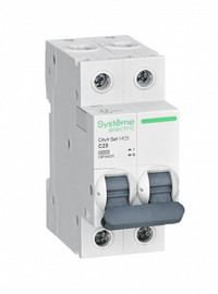 Выключатель автоматический двухполюсный 25А С 4.5kA 230В City9 Set (Systeme Electric) C9F34225