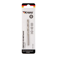 Сверло по металлу 5.0х86х52 мм HSS DIN 338 (Kranz) KR-91-0564