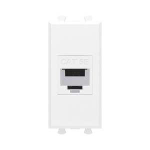 Avanti Розетка компьютерная RJ-45 без шторки      модульная, кат.5е, Белое облако, 1 модуль (DKC) 4400661