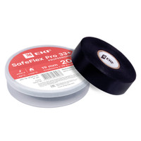 Изолента ПВХ 19мм 20м серии SafeFlex Pro 33+      черная (EKF) plc-iz-sfpro-b