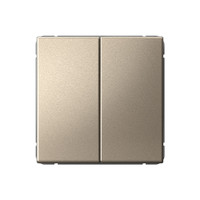 ARTGALLERY 2-клавишный переключатель, сх.6/2, 10АХ, механизм, шампань (Systeme Electric) GAL000565