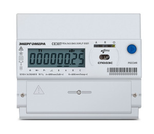 Счетчик электроэнергии трехфазный CE307 R34.749.OA.QYUVLFZ SPds Мск (Энергомера) 101004007012980