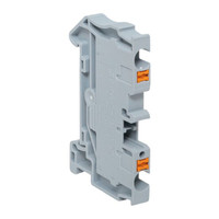 Клеммная колодка пружинная 4 Push-in серая (EKF) PIT-4