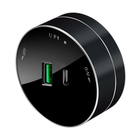 MultiTrack Розетка 2хUSB (тип А+С) 18Вт, 5В/3А Антрацит (Systeme Electric) MTK13003B