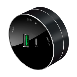 MultiTrack Розетка 2хUSB (тип А+С) 18Вт, 5В/3А Антрацит (Systeme Electric) MTK13003B