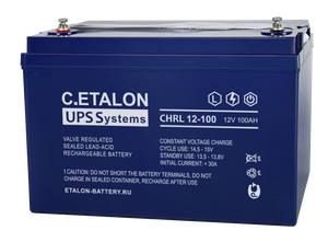 Аккумулятор C.ETALON CHRL 12В 100 А/ч (ETALON BATTERY) 700-12/100S
