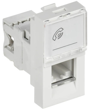 Розетка телефонная RJ-11 категория 3 РКФ-10-00-П (IEK) CKK-40D-RT1-K01