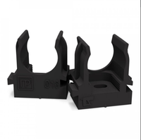 Крепеж-клипса для труб атмосферостойкая для прямого монтажа черная в п/э d16 мм (100шт/1100шт уп/кор) Промрукав (Промрукав) PR13.0405