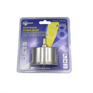 Коронка алмазная по керамике и кафелю с центрирующим сверлом 68мм (TRIO-DIAMOND) 400068